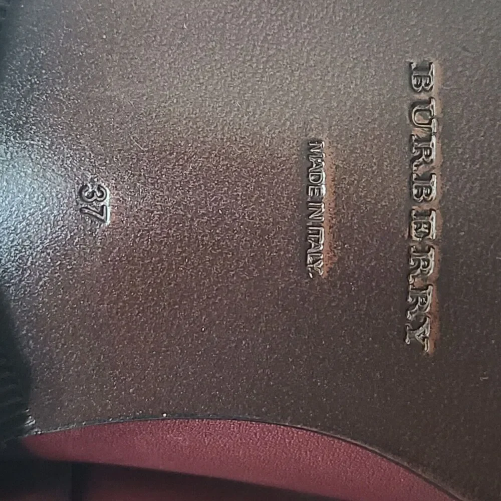 Burberry OTK tall riding buckle boots Carmack burgundy leather sz 6.5 7 37 new